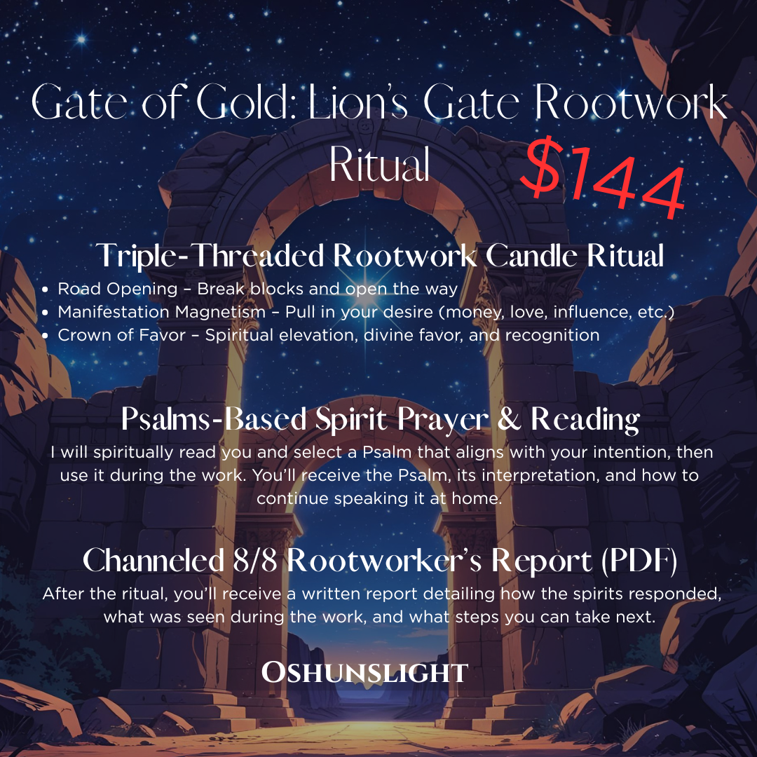 Gate of Gold: Lion’s Gate Rootwork Ritual