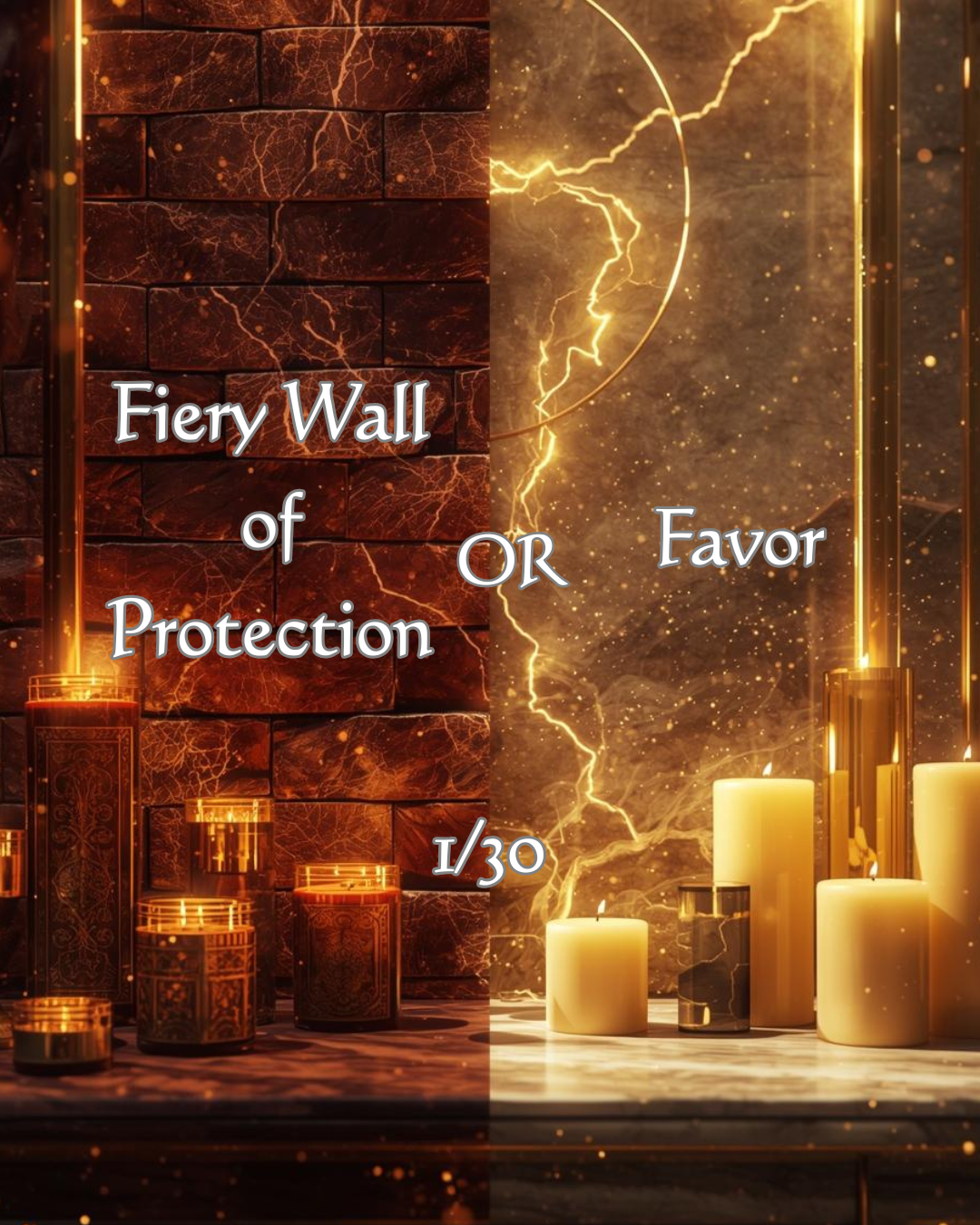 Fiery Wall of Protection or Favor 1/30