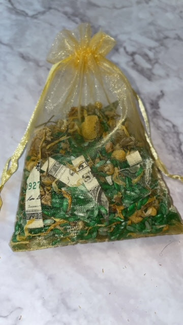 Prosperity Rice - Money Drawing Hoodoo Charm for Wealth