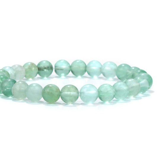 Reiki Infused 8mm Green Fluorite Bracelet