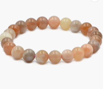 Reiki Infused 8mm Sunstone Bracelet