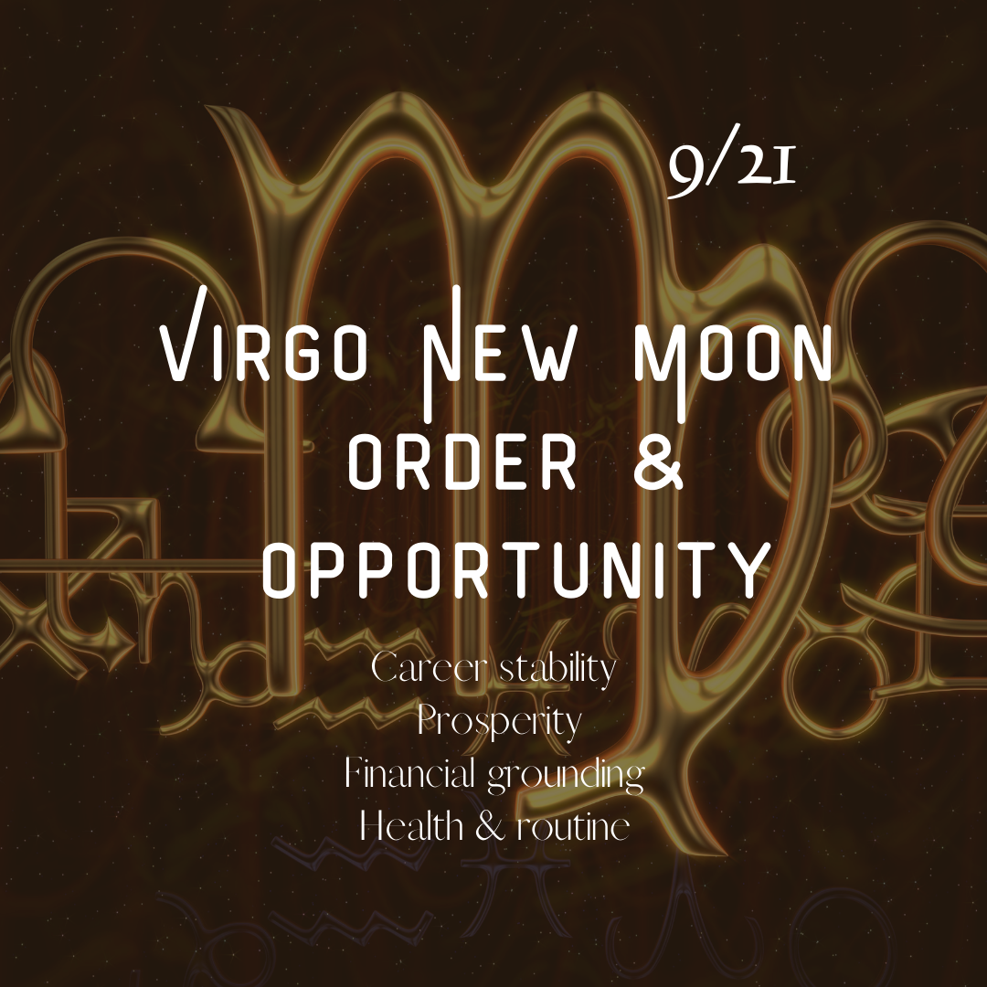 Virgo New Moon  Run Me My Money, Job or Fast Luck 9/21