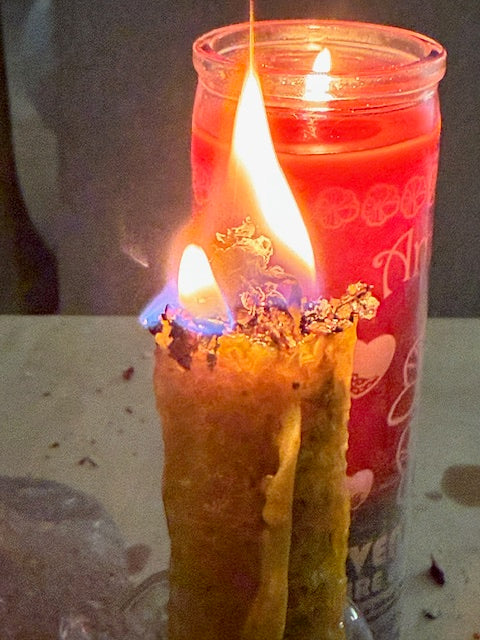 Flame of Adoration | Beeswax Love Ritual Candle