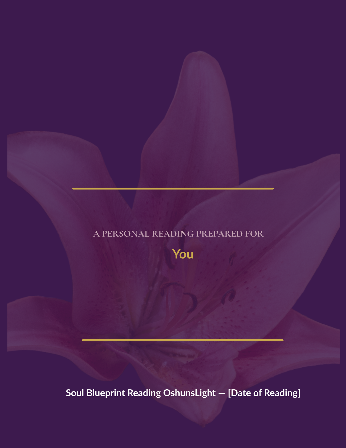 Soul Blueprint Reading — Your Personalized Psycho-Spiritual Profile