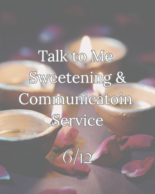 Talk To Me  Sweetening & Communication Service 6/12