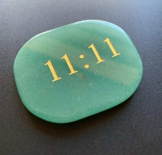 11:11 Green Aventurine Palm Stone