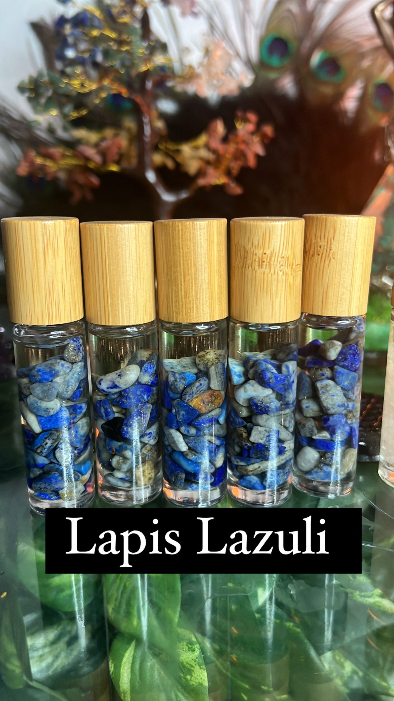 Reiki Infused Lapis Lazuli Roller Bottle