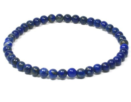 Reiki Infused 4 mm Lapis Lazuli Bracelet